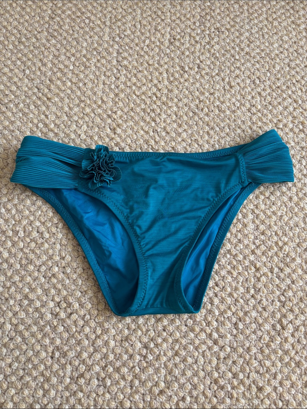 Betsey Johnson Teal Bikini Bottom Size Medium